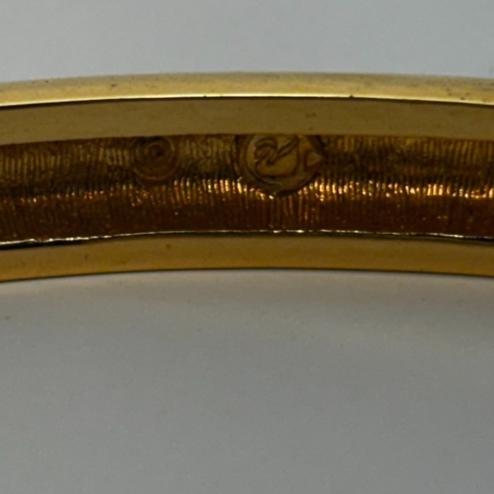Swarovski Bangle Gold Pave Crystal Hinge Oval Bracelet - Picture 6 of 16